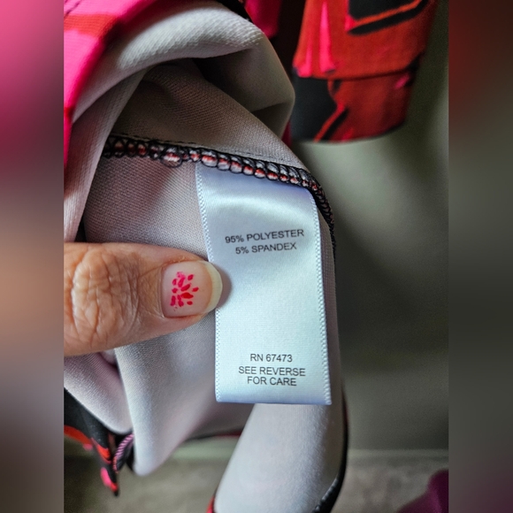 Taylor Fit & Flare Stretchy Dress Size 14 - Picture 4 of 5